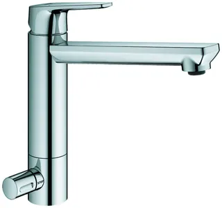 GROHE EH-Spültischbatterie BauEdge 31696 mittelhoher Auslauf Absperrventil chrom