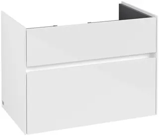 VB WaschbeckenUS Collaro 754x546x444mm 2 Ausz. Waschbecken m.tig Glossy White
