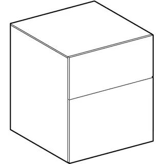 Geberit Xeno2 Seitenschrank mit 2 Schubladen 45x51x46,2cm, greige – Bild 3