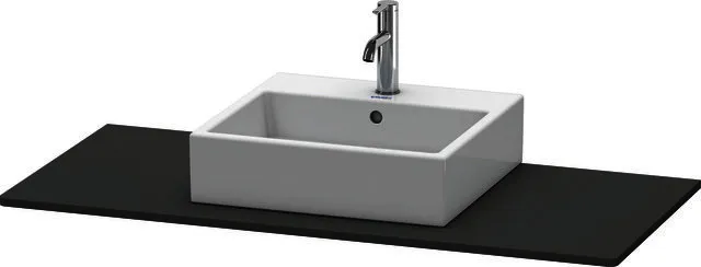 Duravit Konsole XSquare mit einem Ausschnitt 16x1200x550mm, Graphit Matt