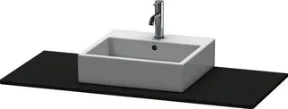 DU Konsole XSquare mit einem Ausschnitt 16x1200x550mm, Graphit Matt