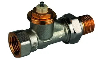 Resideo Thermostatventilkörper SX Messing vernickelt, Durchgang, 1/2'' – Bild 2