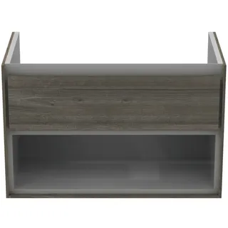 Ideal Standard MWT-Unterschrank Connect Air,1 Ausz., 800x440x517mm, Eiche gr.Dek.u.Weiß matt – Bild 2
