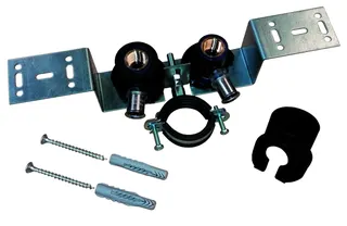 comfort-press-Halteplatte A20 Waschtisch 76,5mm Anschluss PPSU verzinkt