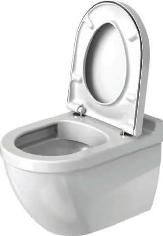 Duravit Wand-WC Starck 3 540 mm Tiefspüler,rimless,Durafix,weiß,HYG