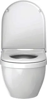 Duravit Wand-WC Starck 3 540 mm Tiefspüler, rimless, Durafix, weiß – Bild 5