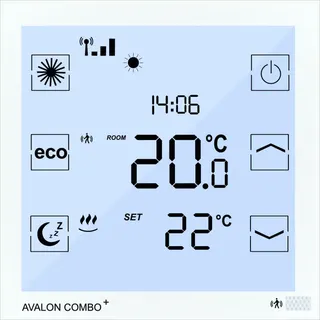blossom-ic Avalon Combo+ Funk- Raumthermostat mit hydr. Abgleich