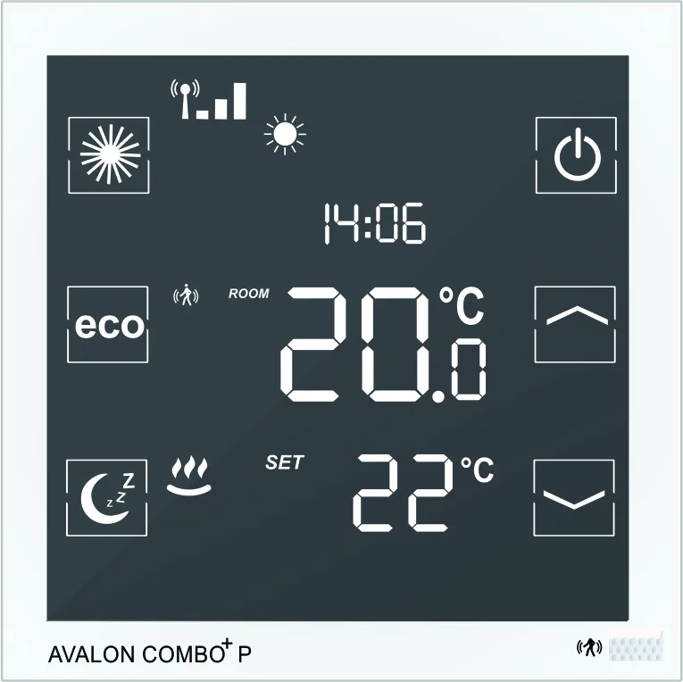 blossom-ic Avalon Combo+ P Raumthermostat 230 V, weiß