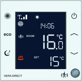 blossom-ic Hera Direct Raumthermostat für FBH-Stellantriebe NC und NO
