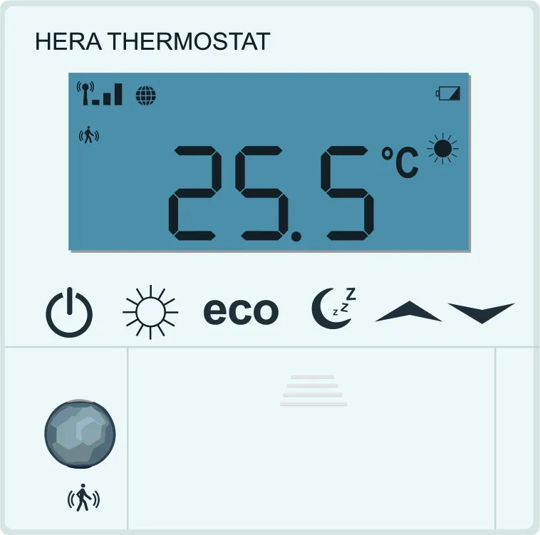 blossom-ic Hera Funk-Raumthermostat Batterieversion, AA 1,5V