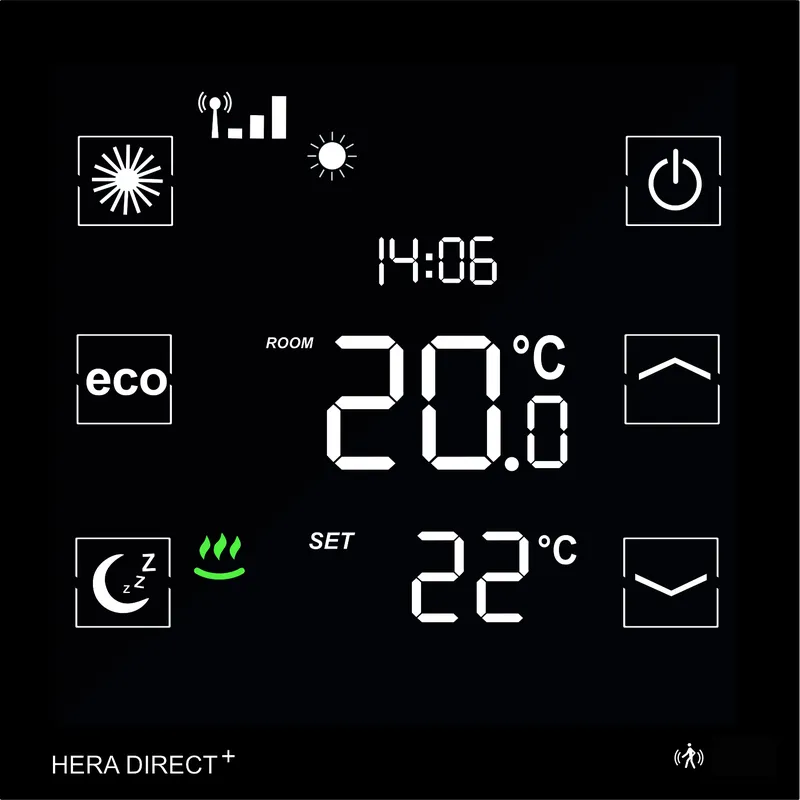 blossom-ic Hera Direct+ Raumthermostat 230 V, schwarz