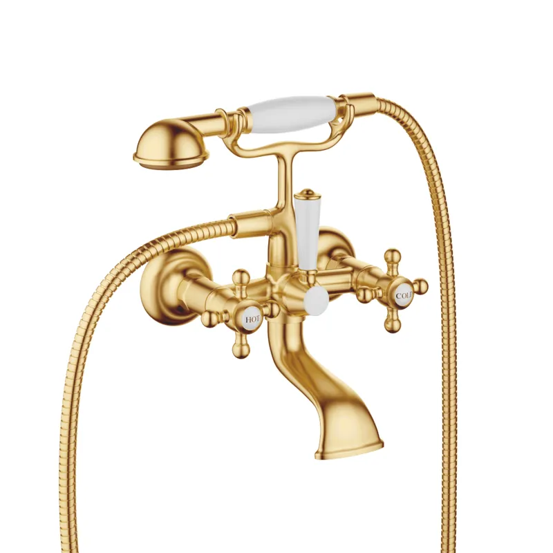 Dornbracht Wannenbatt. für Wandmontage MADISON 25023360 Messing gebürstet (23kt Gold)