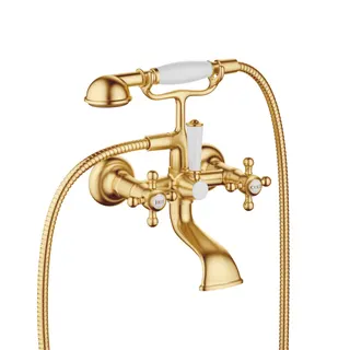Dornbracht Wannenbatt. für Wandmontage MADISON 25023360 Messing gebürstet (23kt Gold)