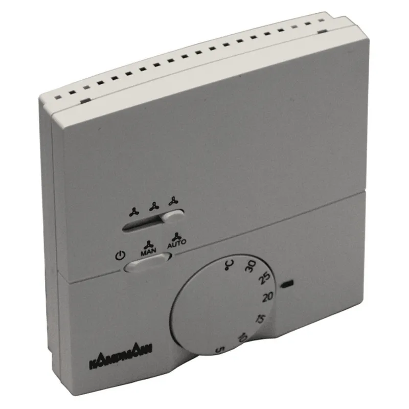 Kampmann Raumthermostat 5-30 Grad C, IP30 AP, 230 V/ 0-10 VDC, ohne Uhr, Typ 30155