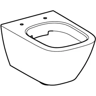 Geberit Smyle Square WWC Tiefspüler Rimfree, Ausld. 49cm, weiß – Bild 3