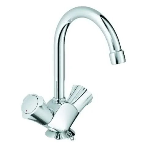 GROHE Waschtisch-Einlochbatterie Costa 21337_1 Schwenkauslauf versenkbare Kette chrom
