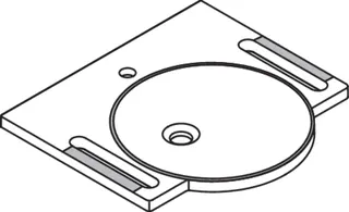 HEWI Waschtisch, B:600mm, T:550mm, 1HL, weiß, a. mit farbigem Akzent rubinrot – Bild 4
