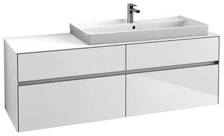 Villeroy & Boch WTUS Collaro C030 1600x548x500mm 4 Ausz. Waschtisch rechts Glossy White – Bild 2