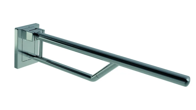 HEWI SK-Griff Duo, mobil, L:700, Kst., rund, chromoptisch beschichtet