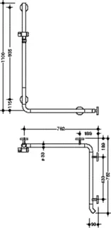HEWI DUHA m.Br.H.St.,AM1:1100, W1/2:762, Br.H. in 92, Kst., chromoptisch besch. – Bild 5