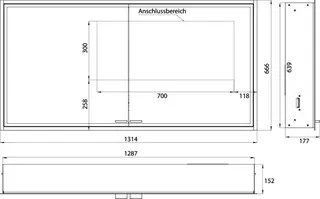Emco Lichtspiegelschrank prestige2 07109 Unterputz 1315 mm alu. – Bild 4
