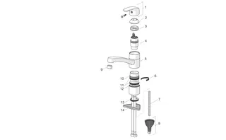 EHM Küchenarm., ND HANSAPINTO 4538 Ausld. 213 mm DN15 chr – Bild 5