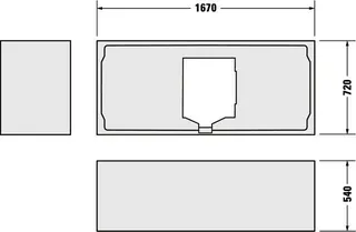 Duravit Happy D.2 Badewanne 1700x750 Einbauversion Rückenschr.1 Pos.R, Weiß – Bild 4