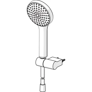 Handbrausegarnitur HANSAACTIVEJET 8438 1-strahlig chr/Hellgrau – Bild 3