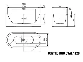 Kaldewei Badewanne MST CENTRO DUO OVAL Mod.1128-4041, 1800x800mm,alpwe,PEFF,SAD,email. SZ. – Bild 3