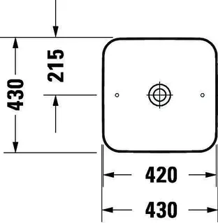 Duravit Aufsatzbecken Cape Cod 430mm Weiss, ohne Überlauf, ohne HLB – Bild 4
