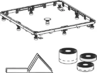 Duschwannen-Set Montagerahmen SF 3S+ Acryl – Bild 2