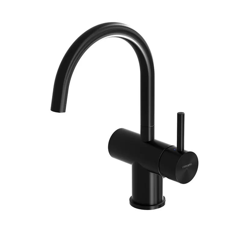 Steinberg Waschtisch-EHM mit Ablaufgarnitur 100 1500 S, matt black