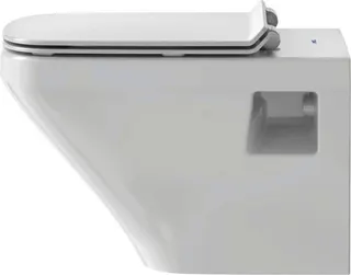 Duravit Wand-WC DuraStyle 540 mm Tiefspüler, rimless, weiß – Bild 4