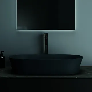 Ideal Standard Schale Ipalyss, ohne Hahnloch, ohne Überlauf, 600x380x120mm, Schiefergrau – Bild 5