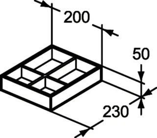 Ideal Standard Aufbewahrungsbox Conca, klein, Anthrazit – Bild 5