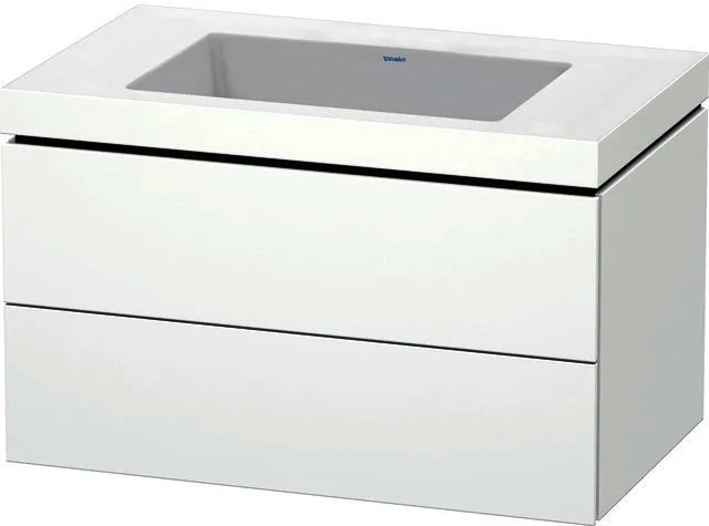 Duravit WTU L-Cube mit Vero Air 500x800x480mm o.HL, 2 SchKa, Weiß Matt