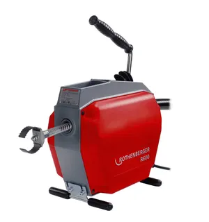 Rothenberger Rohrreinigungsmaschine R600 mit umfangreichen Zubehör 16/22mm,1.9173