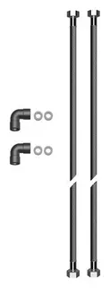 CONTI+ Set Flexschläuche für Anschluss von hinten und oben – Bild 4