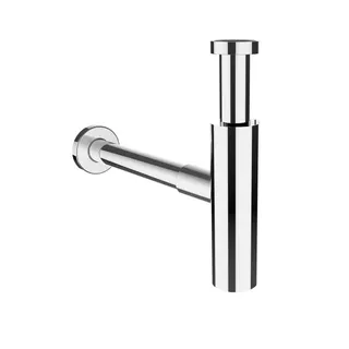 Laufen Siphon DN 32 mit verlängertem Ablaufrohr verchromt