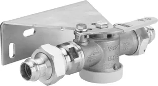 Viega Gaszähler-Kugeleckhahn G2112 in 22mm Messing – Bild 2