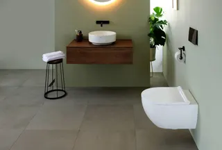 Geberit VariForm Aufsatzwaschtisch, rund d: 40cm, o. Hl, ohne Überlauf, weiß, KeraTect – Bild 5