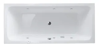 Duravit DCode Whirlw. 1800x800mm Einb.,Acryl Abl.mittig, 2 Rückens.,Jet -Proj.,Weiß