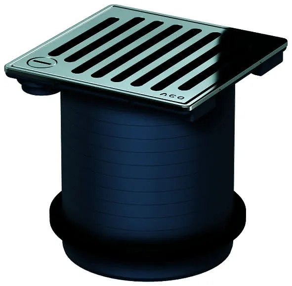 ACO Aufsatzstück Meku 148x148 K3/ ABS/ rutschh./Rost V2A/ verriegelbar