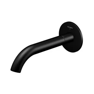 Steinberg Wand-Auslauf für Waschtisch o. Wanne 100 2310 S, matt black