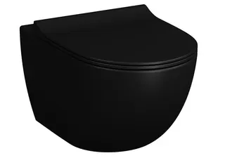 Tiefspüler-Wand-WC Sento VitrA Flush 365 x 540 mm Schwarz Matt