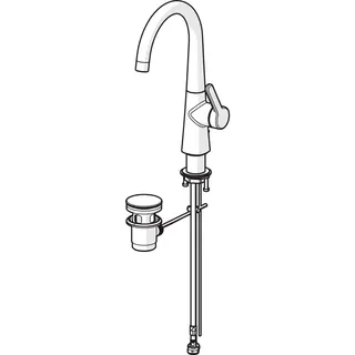 EHM Waschtisch-Batt. HANSADESIGNO Style 5103 Zugst.Ablgarn. Ausld. 167 mm DN15 chr – Bild 3