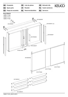 Keuco Spiegelschrank Royal Match 12805, silber-eloxiert, 1300 x 700 x 160 mm – Bild 4