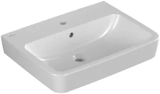 Villeroy & Boch Waschbecken O.novo 600x460mm Eckig 1HL. mit Überlauf Weiß Alpin CeramicPlus – Bild 3