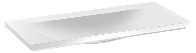 Keuco Mineralguss-Waschtisch Royal Reflex 34071, ohne Lochbohrung, weiß