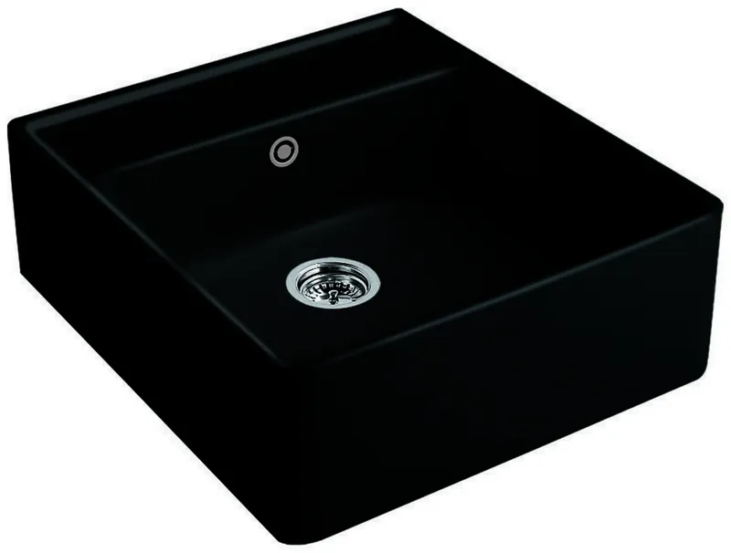 Villeroy & Boch Spülstein 595x630mm Exc-Garn. Spülbecken m.tig Keram. Weiß Alpin cplus